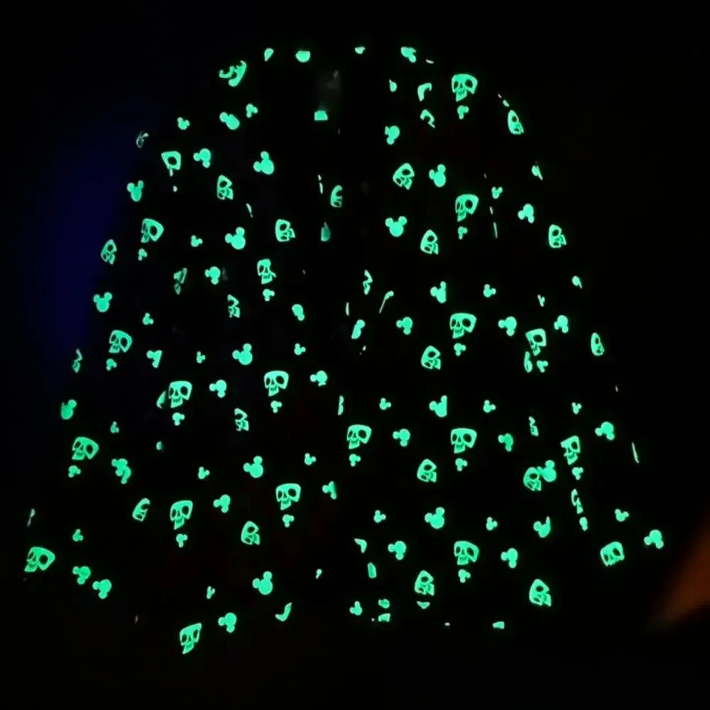 Disney NWOT Men's L/XL Halloween Glow in the Dark Blazer Pumpkin Design Bow Tie